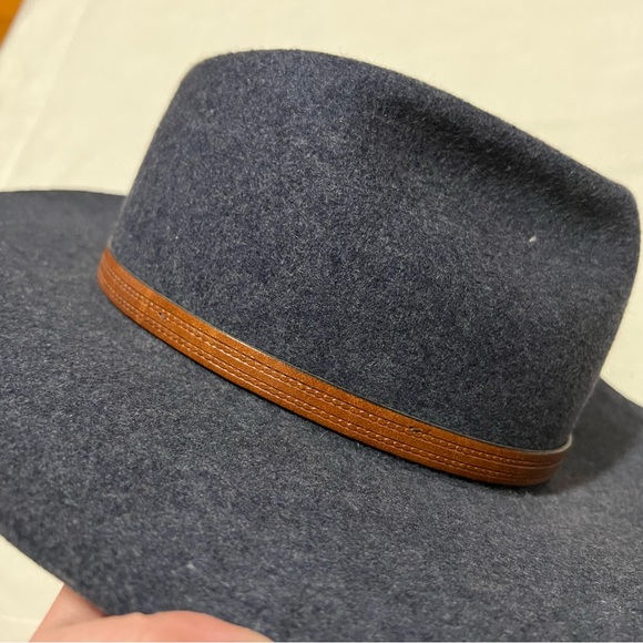 Western Express Inc 100% wool vintage cowboy hat navy blue 7” men - Picture 4 of 9